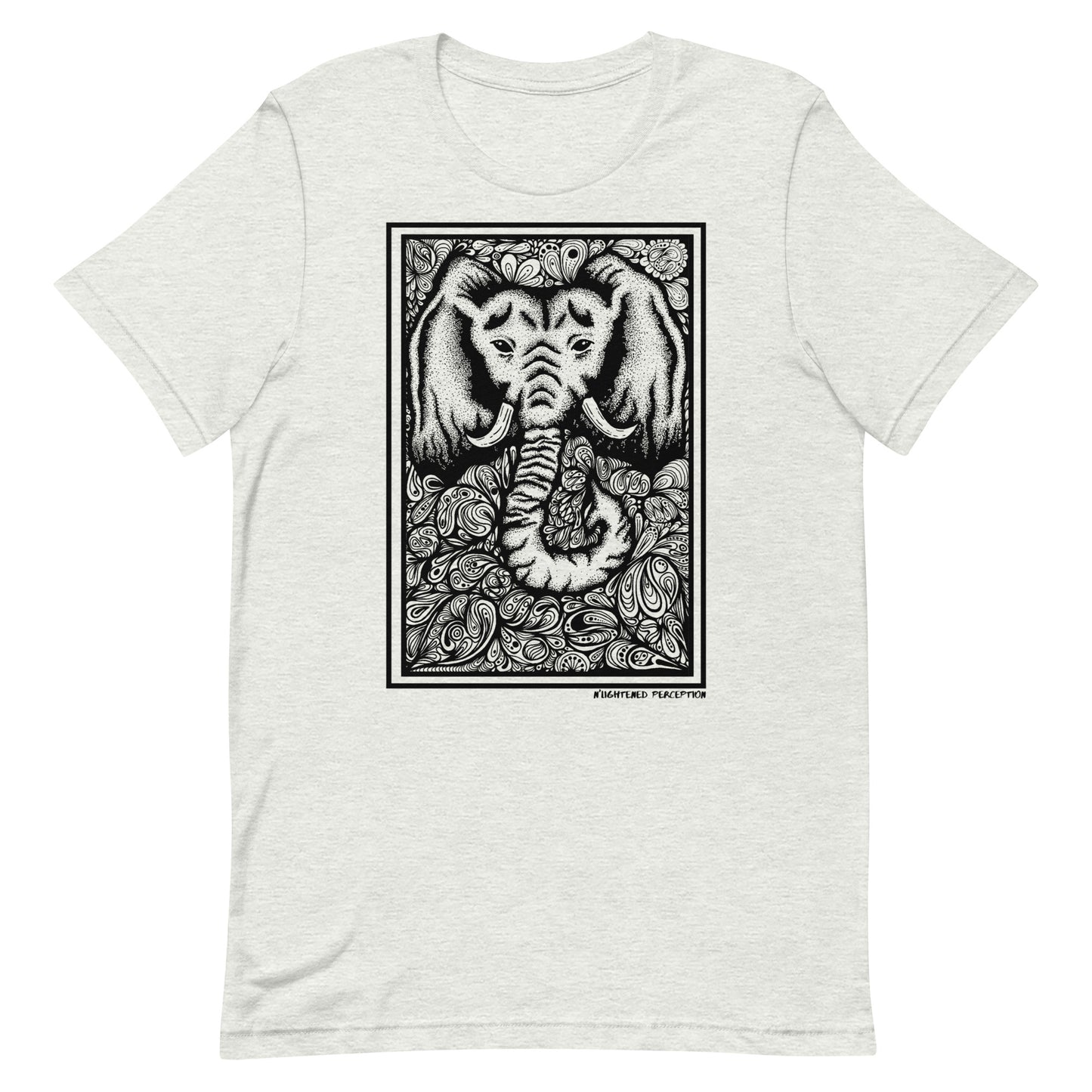 Abstract Elephant Head Design T-Shirt