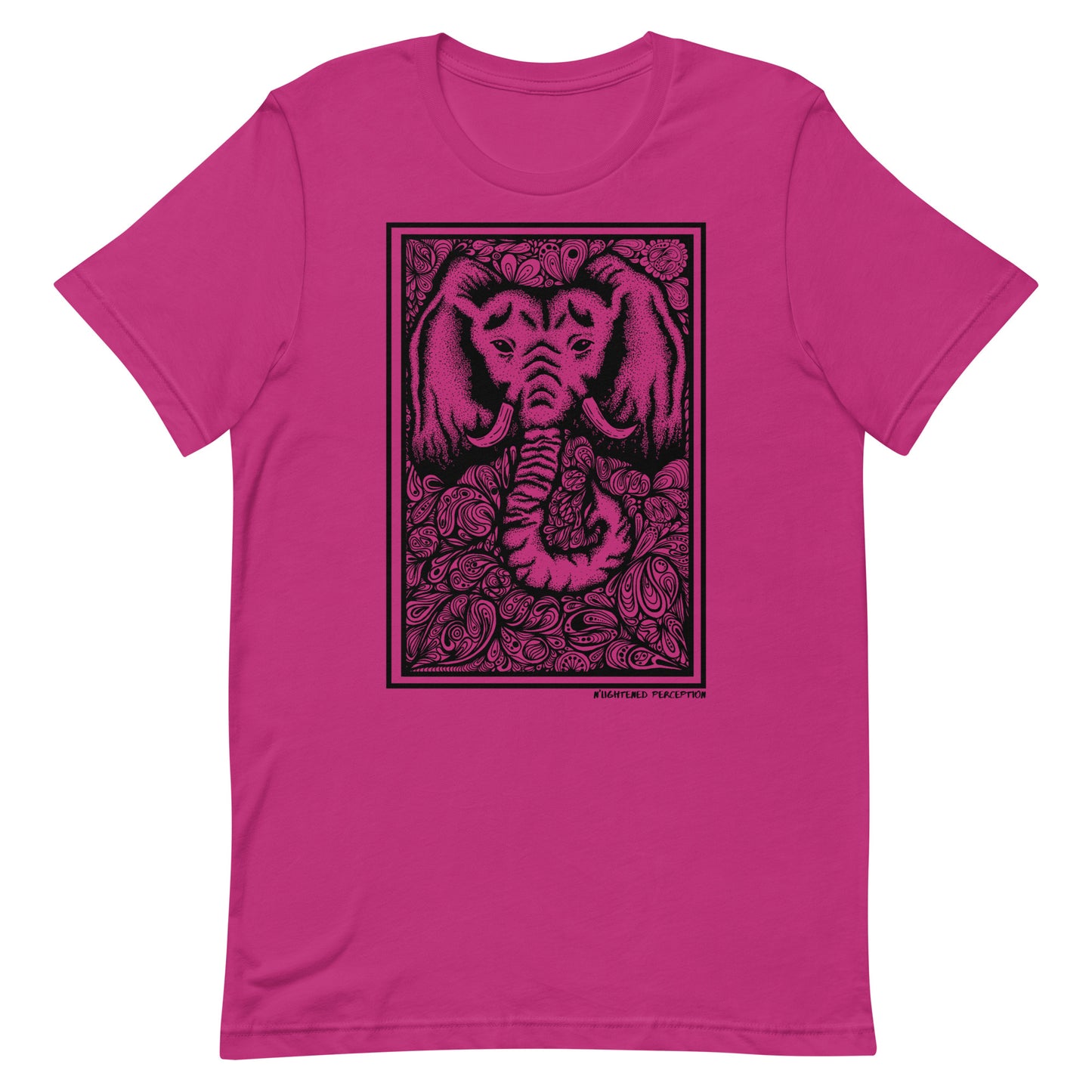 Abstract Elephant Head Design T-Shirt