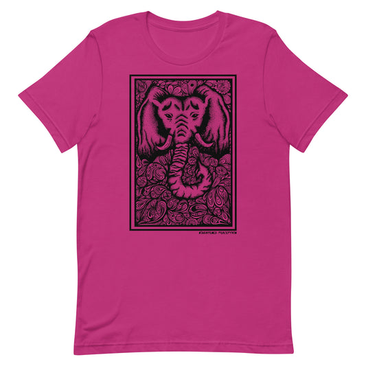 Abstract Elephant Head Design T-Shirt