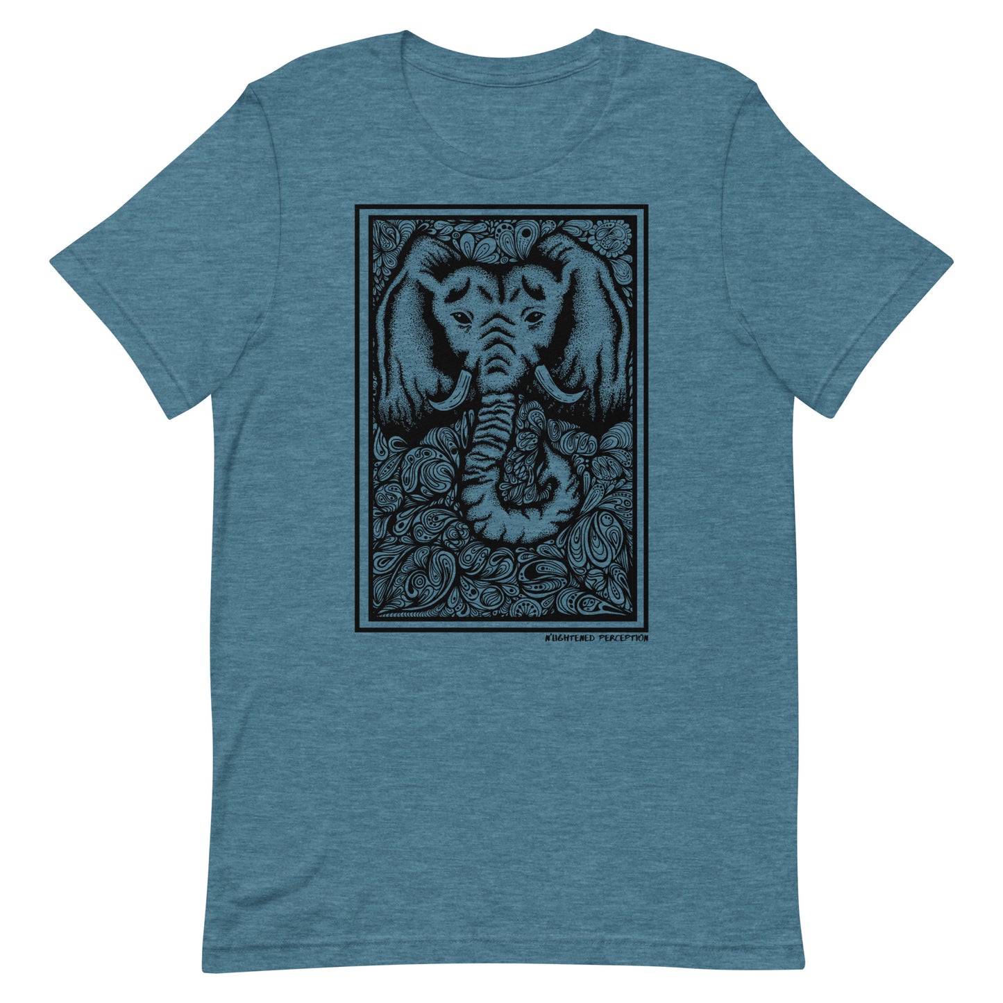 Abstract Elephant Head Design T-Shirt