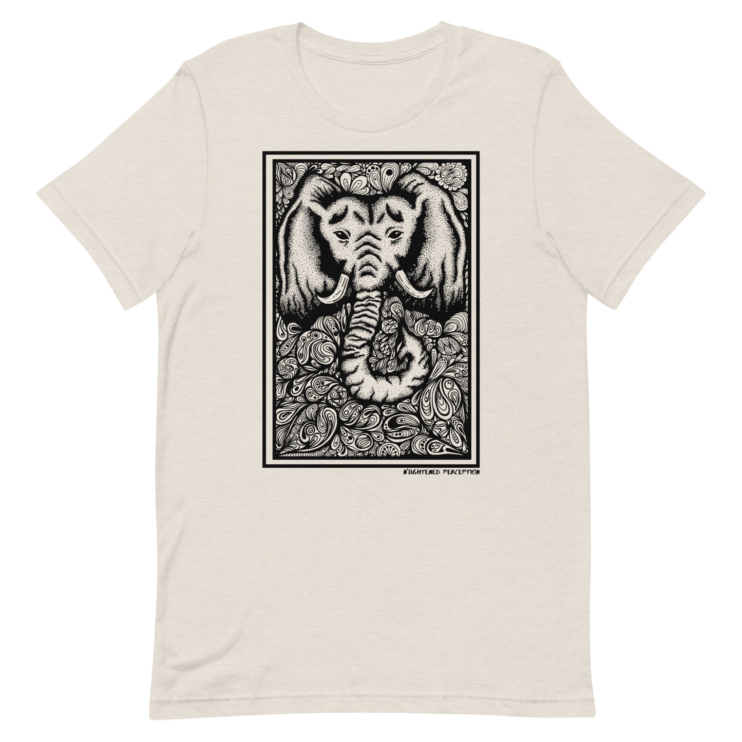 Abstract Elephant Head Design T-Shirt