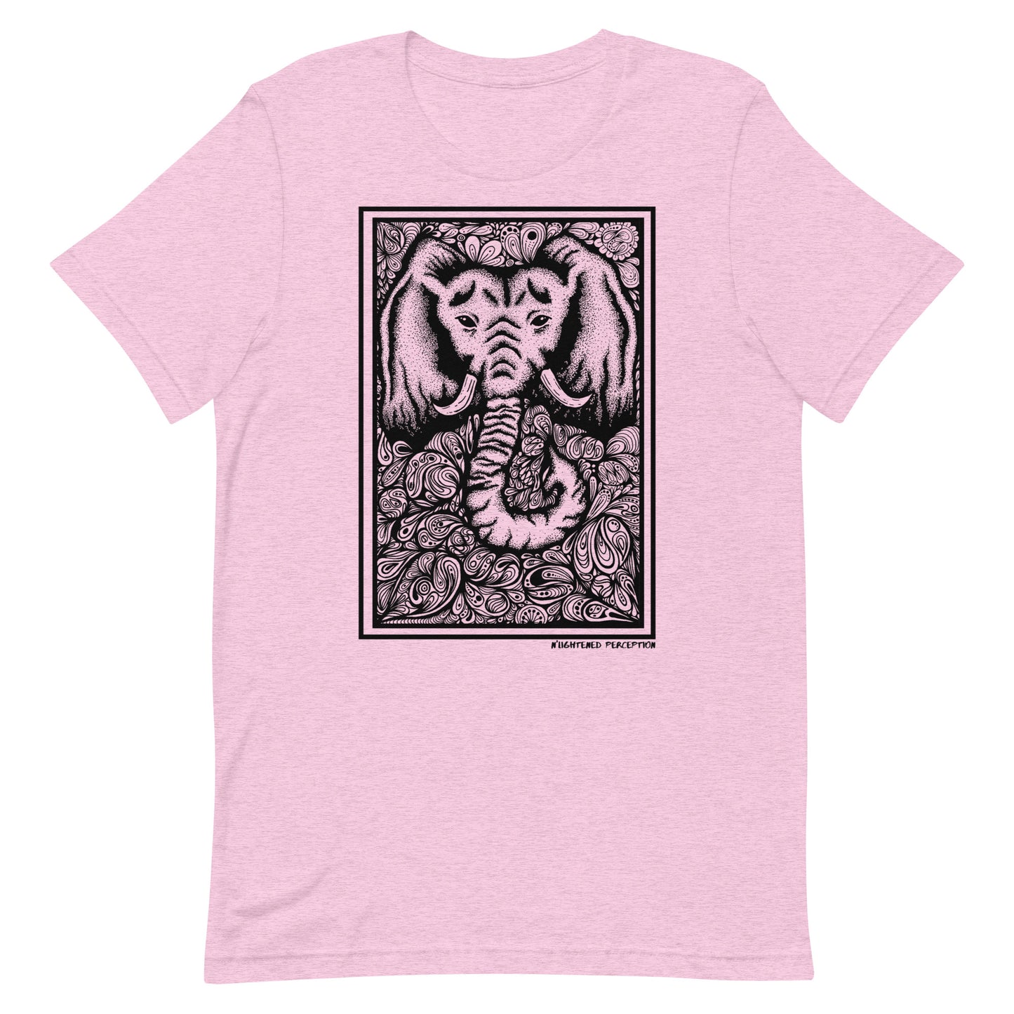 Abstract Elephant Head Design T-Shirt