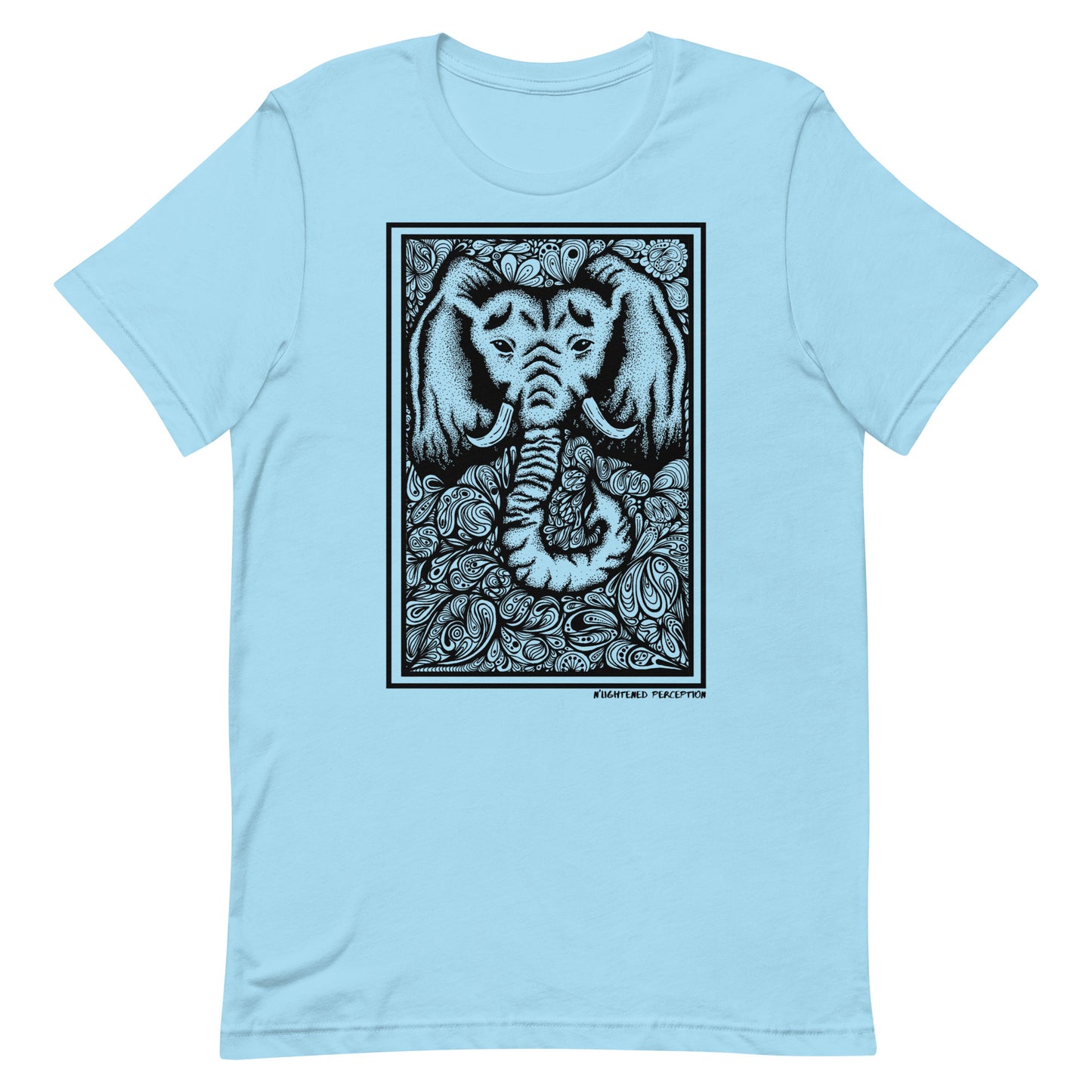 Abstract Elephant Head Design T-Shirt